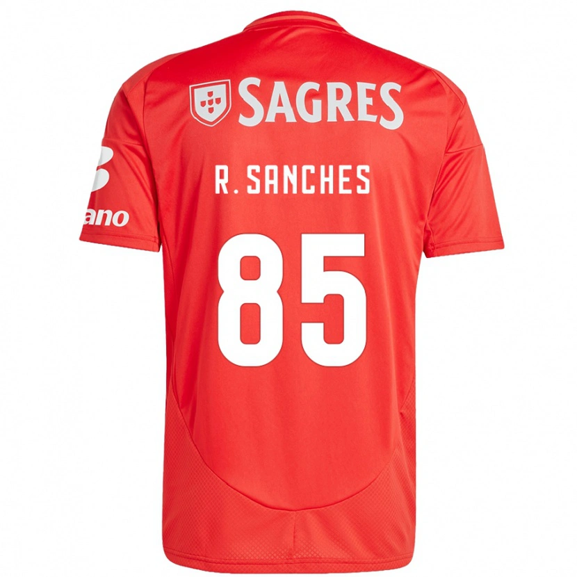 Danxen Niño Camiseta Renato Sanches #85 Rojo Blanco 1ª Equipación 2024/25 La Camisa México
