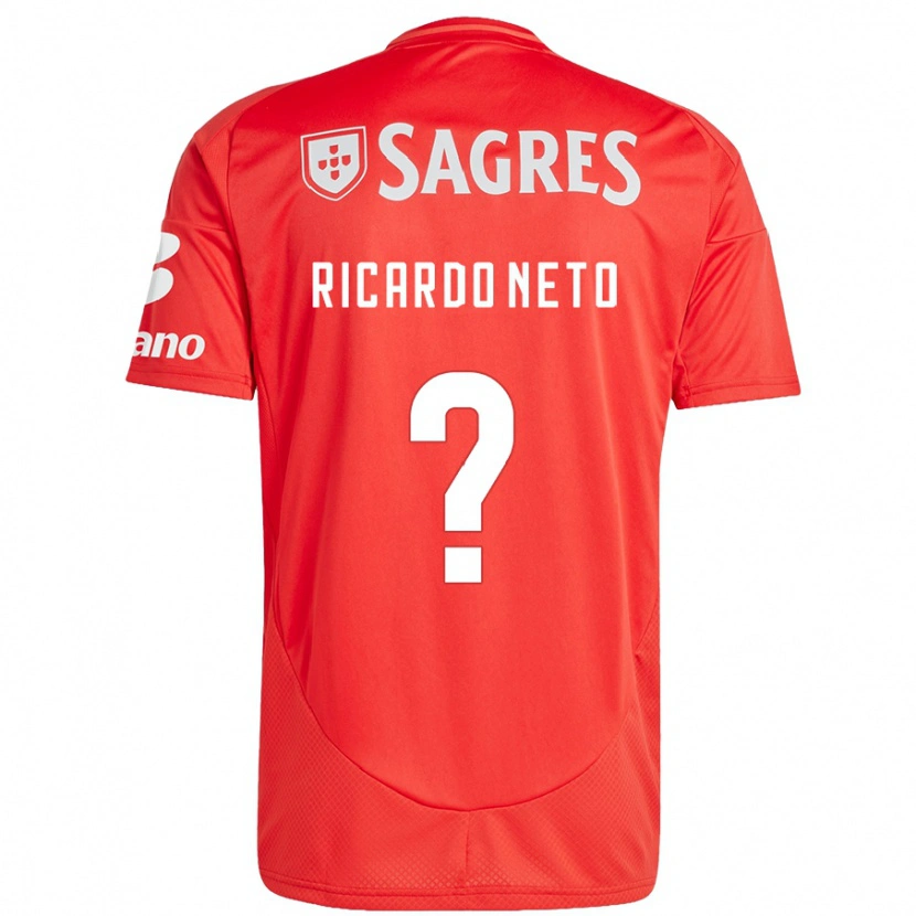 Danxen Niño Camiseta Ricardo Neto #0 Rojo Blanco 1ª Equipación 2024/25 La Camisa México