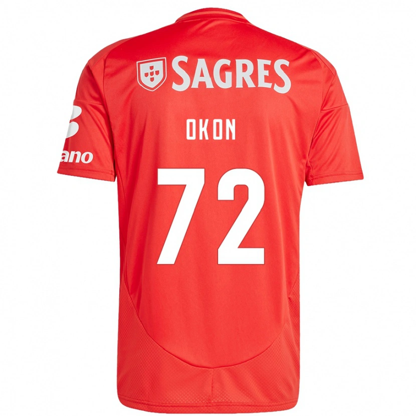 Danxen Niño Camiseta Paul Okon #72 Rojo Blanco 1ª Equipación 2024/25 La Camisa México