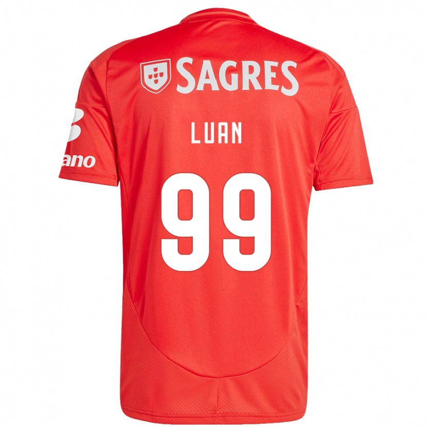 Danxen Niño Camiseta Luan #99 Rojo Blanco 1ª Equipación 2024/25 La Camisa México