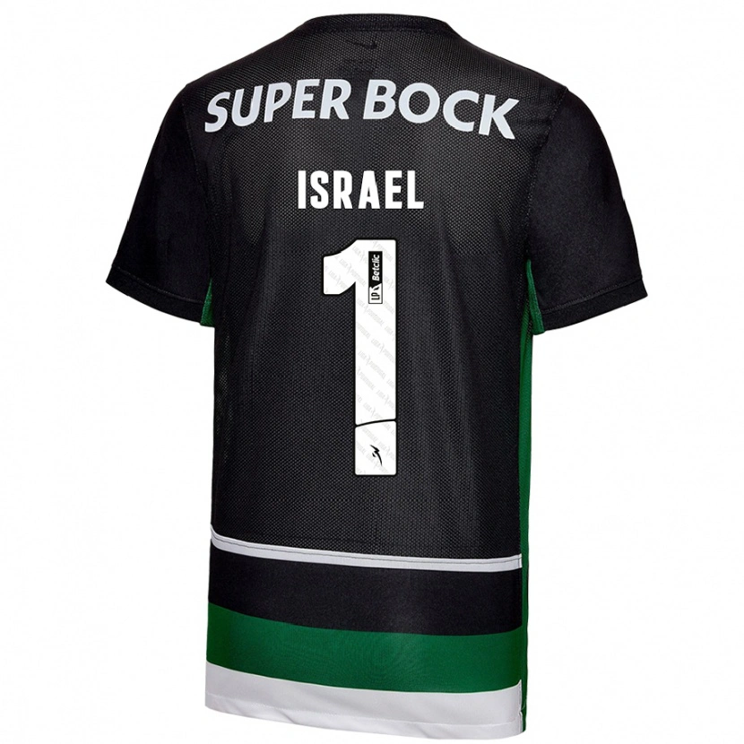Danxen Niño Camiseta Franco Israel #1 Negro Blanco Verde 1ª Equipación 2024/25 La Camisa México