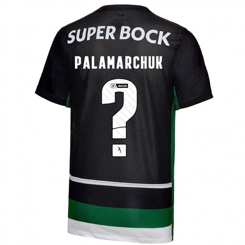 Danxen Niño Camiseta Cristiano Vitaly Palamarchuk #0 Negro Blanco Verde 1ª Equipación 2024/25 La Camisa México
