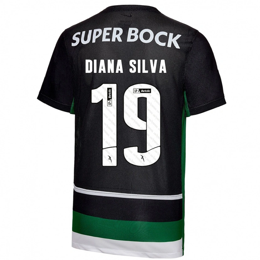 Danxen Niño Camiseta Diana Micaela Abreu De Sousa E Silva #19 Negro Blanco Verde 1ª Equipación 2024/25 La Camisa México
