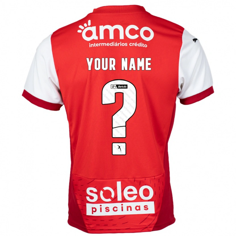 Danxen Niño Camiseta Su Nombre #0 Rojo Blanco 1ª Equipación 2024/25 La Camisa México