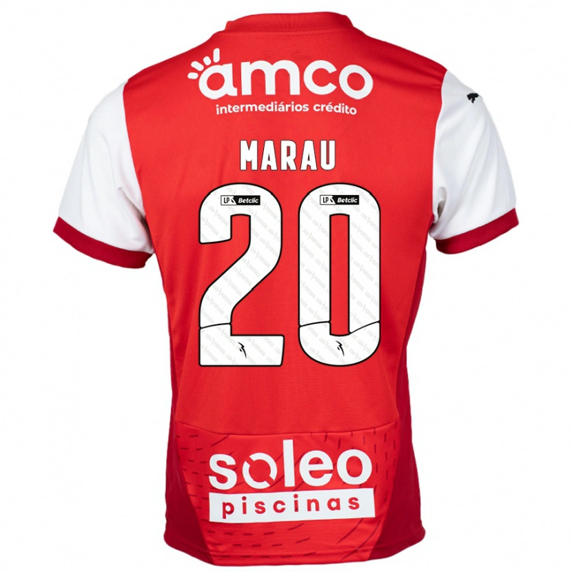 Danxen Niño Camiseta Madalena Marau #20 Rojo Blanco 1ª Equipación 2024/25 La Camisa México