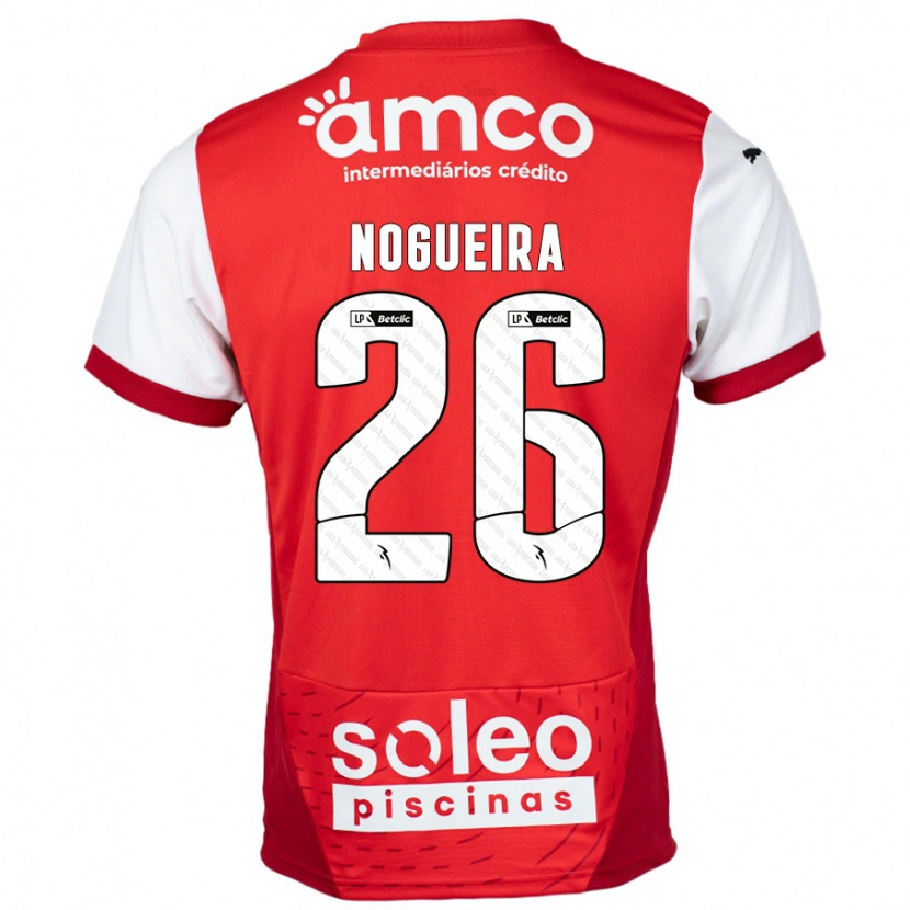 Danxen Niño Camiseta Ana Nogueira #26 Rojo Blanco 1ª Equipación 2024/25 La Camisa México