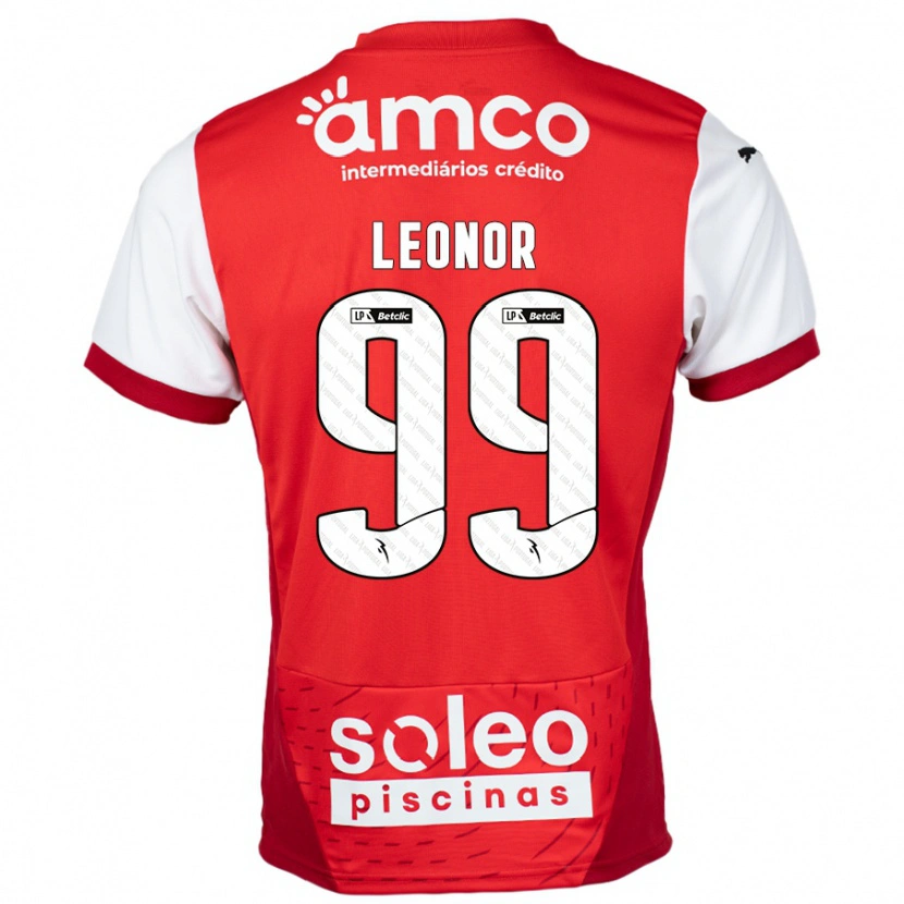 Danxen Niño Camiseta Maria Leonor #99 Rojo Blanco 1ª Equipación 2024/25 La Camisa México