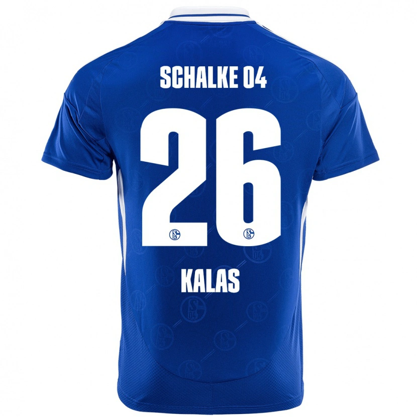 Danxen Niño Camiseta Tomas Kalas #26 Azul Real 1ª Equipación 2024/25 La Camisa México