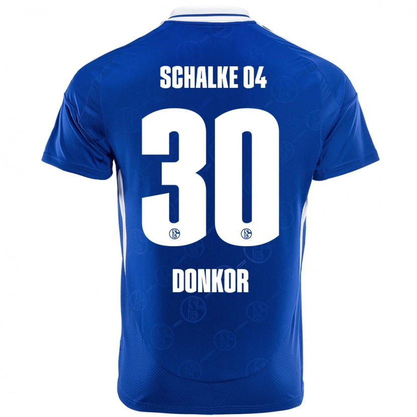Danxen Niño Camiseta Anton Donkor #30 Azul Real 1ª Equipación 2024/25 La Camisa México