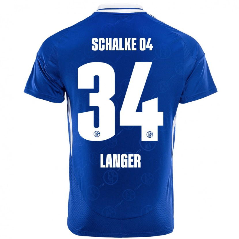 Danxen Niño Camiseta Michael Langer #34 Azul Real 1ª Equipación 2024/25 La Camisa México
