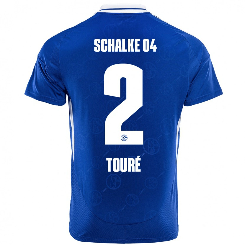 Danxen Niño Camiseta Tidiane Touré #2 Azul Real 1ª Equipación 2024/25 La Camisa México