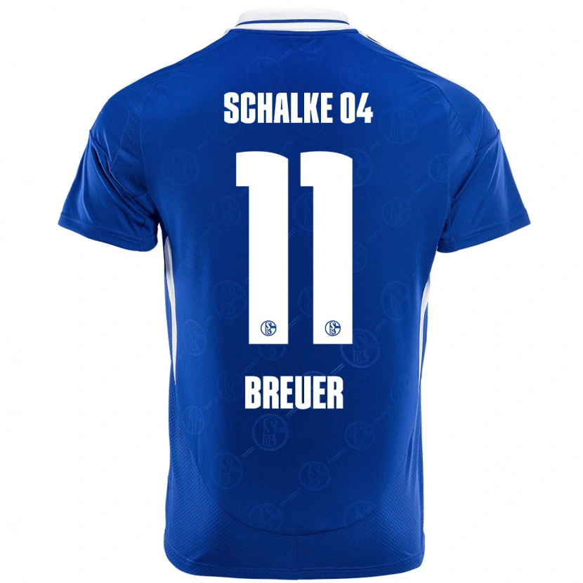 Danxen Niño Camiseta Simon Breuer #11 Azul Real 1ª Equipación 2024/25 La Camisa México