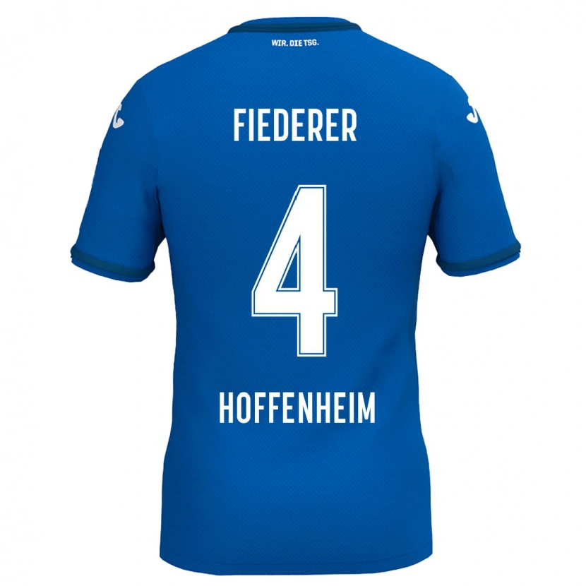 Danxen Niño Camiseta Tom Fiederer #4 Azul Real 1ª Equipación 2024/25 La Camisa México