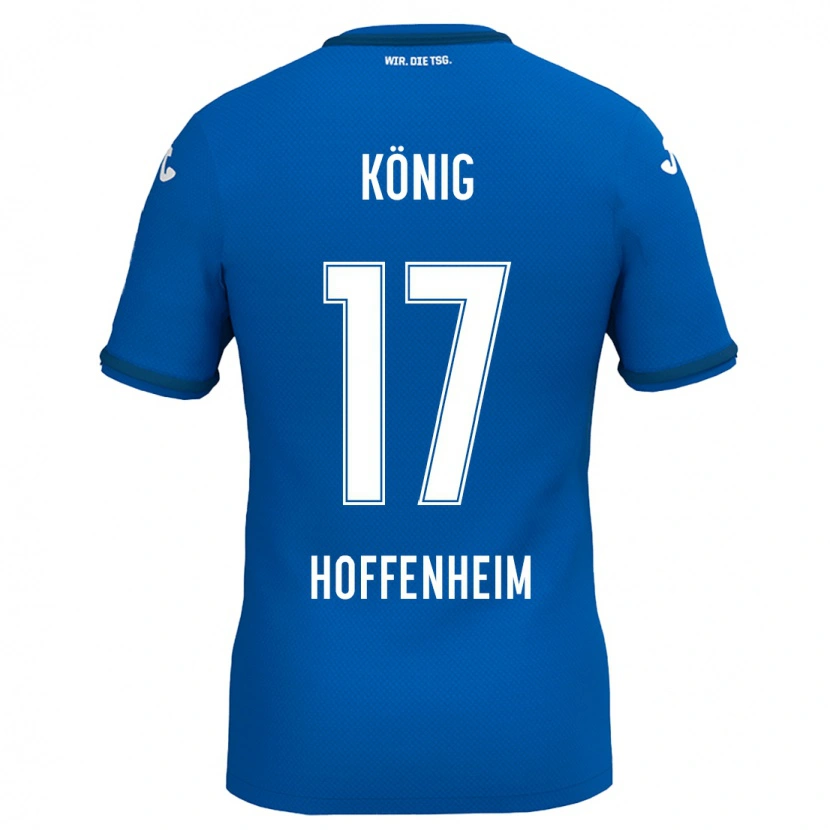 Danxen Niño Camiseta Noah König #17 Azul Real 1ª Equipación 2024/25 La Camisa México