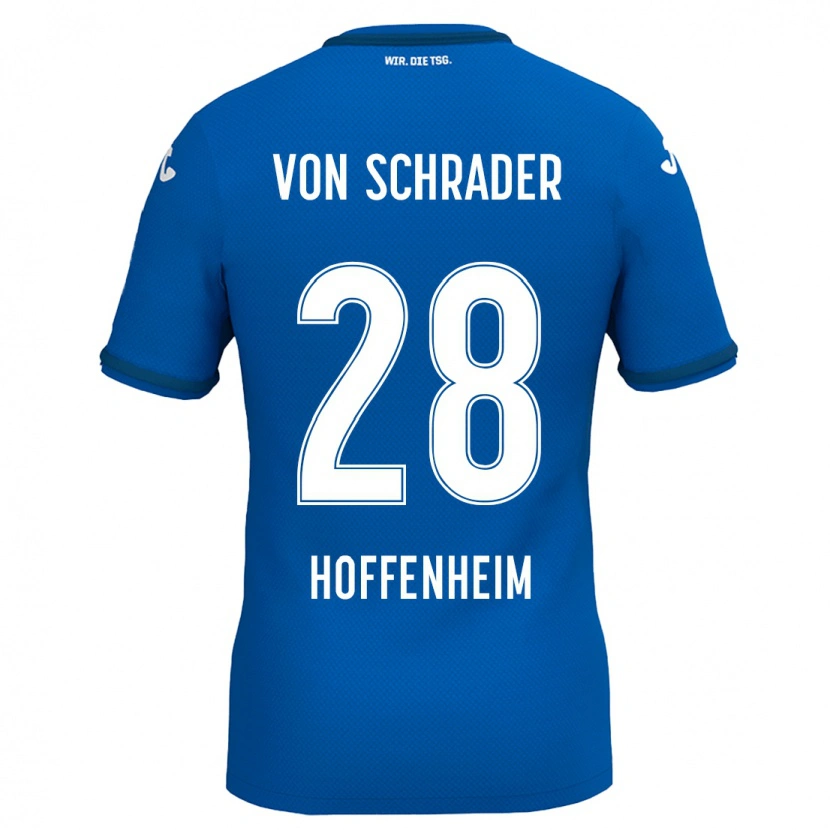 Danxen Niño Camiseta Lina Von Schrader #28 Azul Real 1ª Equipación 2024/25 La Camisa México