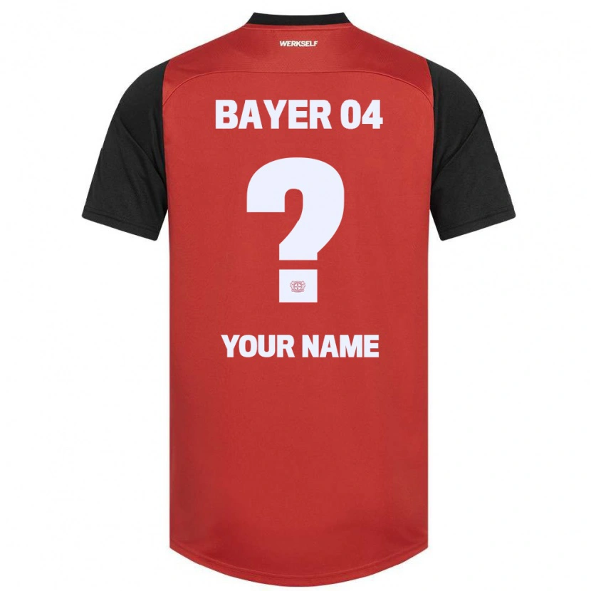 Danxen Niño Camiseta Su Nombre #0 Rojo Negro 1ª Equipación 2024/25 La Camisa México