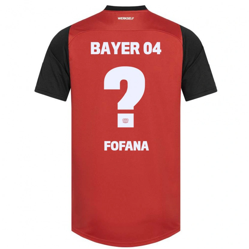 Danxen Niño Camiseta Sadik Fofana #0 Rojo Negro 1ª Equipación 2024/25 La Camisa México