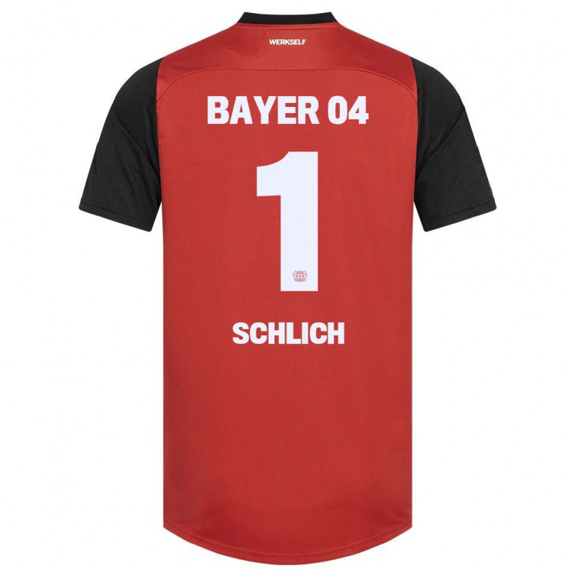 Danxen Niño Camiseta Jesper Schlich #1 Rojo Negro 1ª Equipación 2024/25 La Camisa México