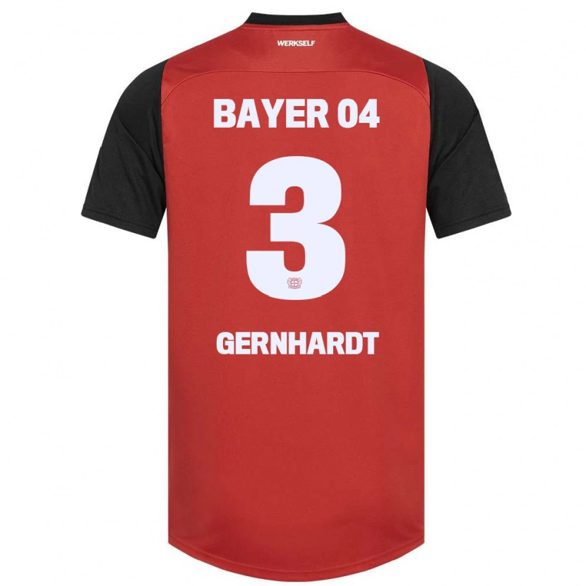 Danxen Niño Camiseta Nils Gernhardt #3 Rojo Negro 1ª Equipación 2024/25 La Camisa México