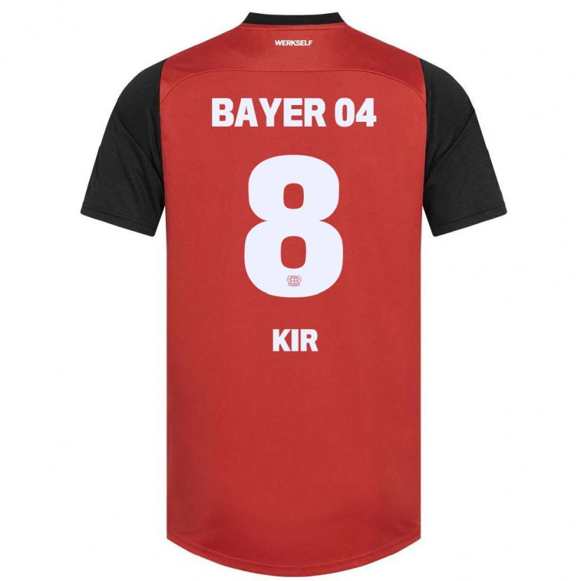 Danxen Niño Camiseta Burak Kir #8 Rojo Negro 1ª Equipación 2024/25 La Camisa México