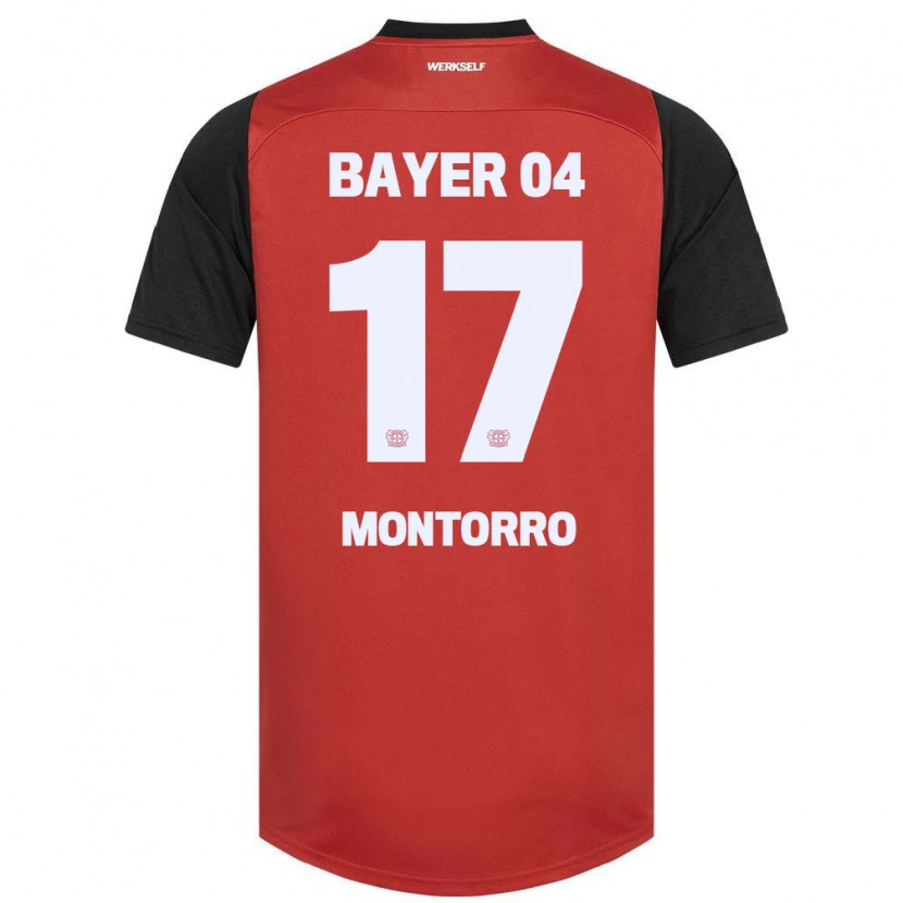 Danxen Niño Camiseta Josuè Montorro #17 Rojo Negro 1ª Equipación 2024/25 La Camisa México