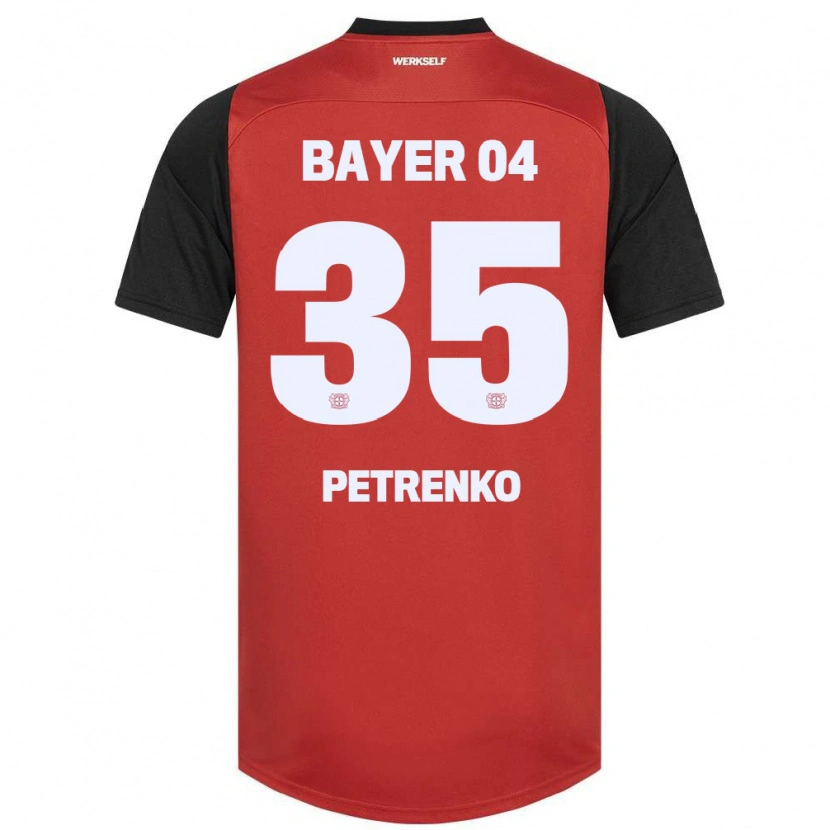 Danxen Niño Camiseta Oleksandr Petrenko #35 Rojo Negro 1ª Equipación 2024/25 La Camisa México