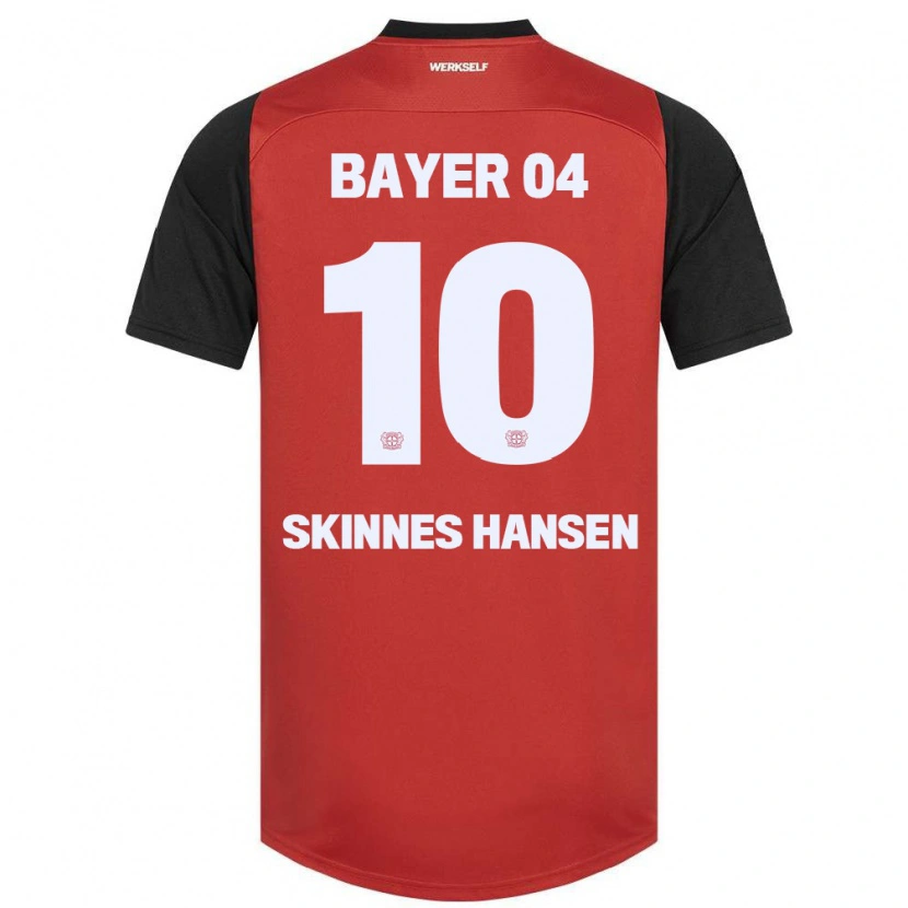 Danxen Niño Camiseta Synne Skinnes Hansen #10 Rojo Negro 1ª Equipación 2024/25 La Camisa México