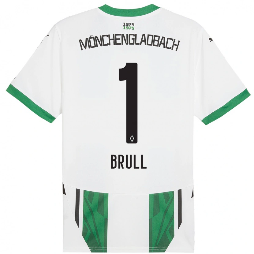 Danxen Niño Camiseta Maximilian Brüll #1 Blanco Verde 1ª Equipación 2024/25 La Camisa México