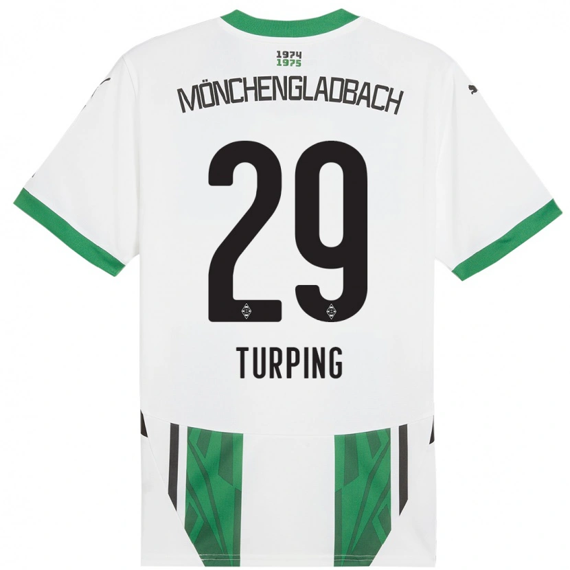 Danxen Niño Camiseta Selim Turping #29 Blanco Verde 1ª Equipación 2024/25 La Camisa México