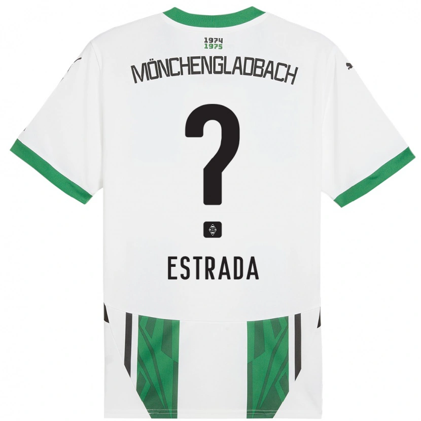 Danxen Niño Camiseta Joshua Jong Estrada #0 Blanco Verde 1ª Equipación 2024/25 La Camisa México
