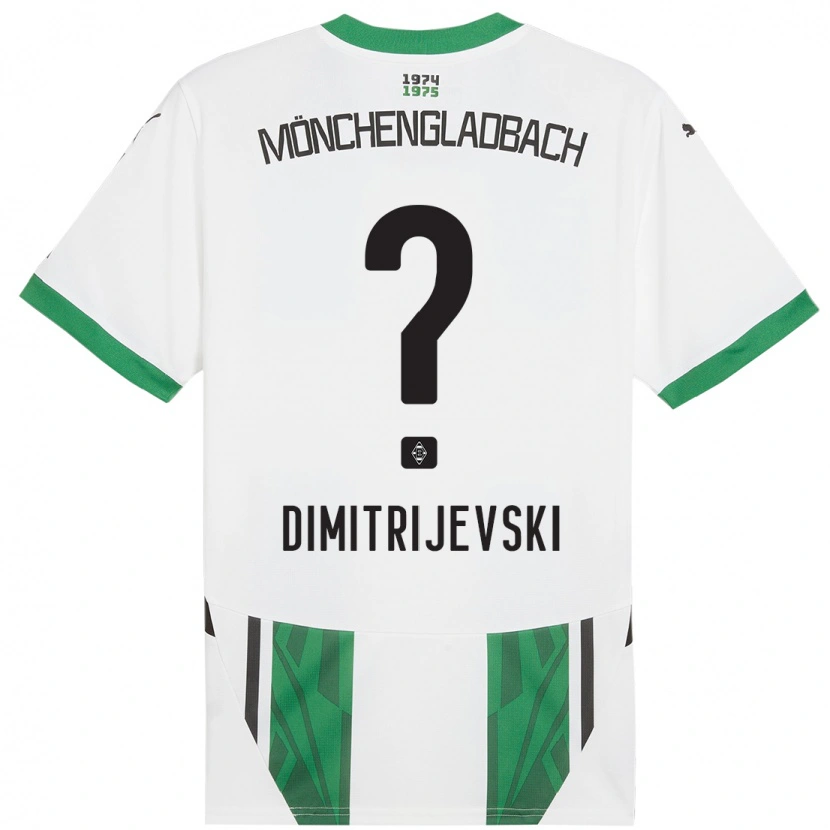 Danxen Niño Camiseta Maximilian Dimitrijevski #0 Blanco Verde 1ª Equipación 2024/25 La Camisa México