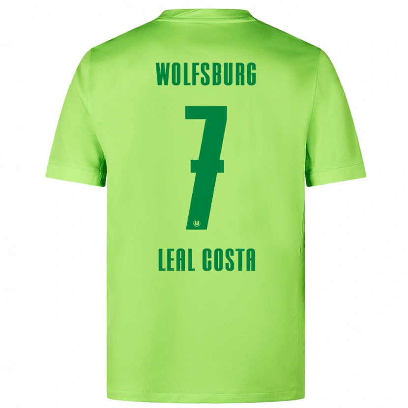 Danxen Niño Camiseta David Leal Costa #7 Verde Fluorescente 1ª Equipación 2024/25 La Camisa México