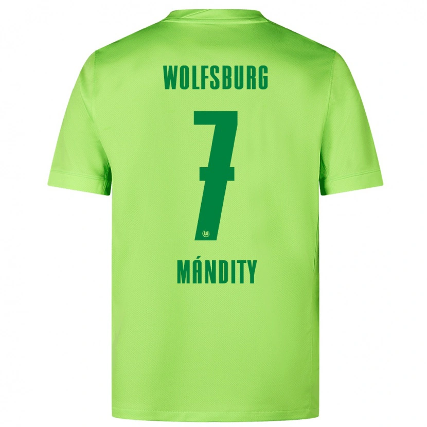 Danxen Niño Camiseta Márkó Mándity #7 Verde Fluorescente 1ª Equipación 2024/25 La Camisa México
