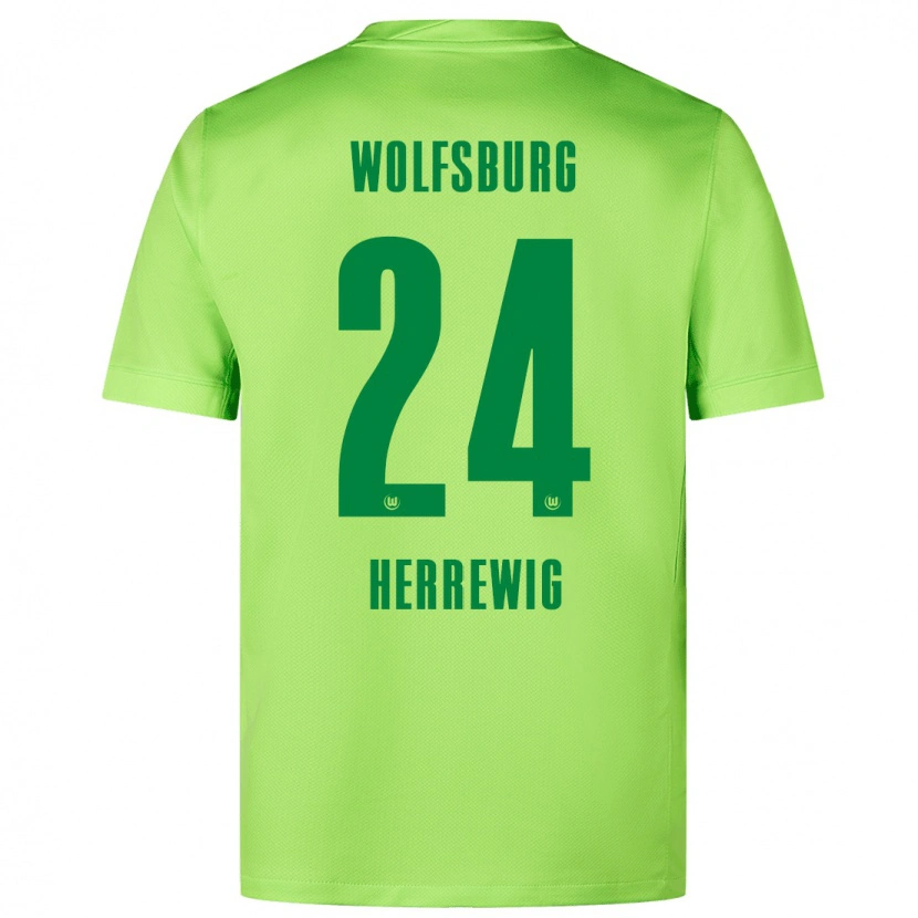 Danxen Niño Camiseta Max Herrewig #24 Verde Fluorescente 1ª Equipación 2024/25 La Camisa México