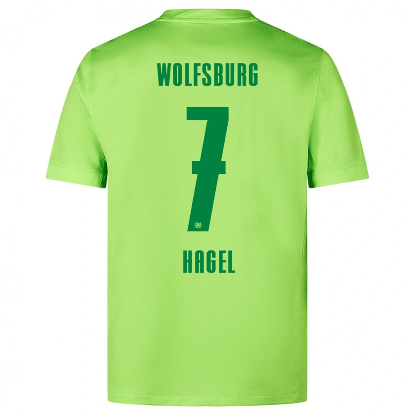 Danxen Niño Camiseta Chantal Hagel #7 Verde Fluorescente 1ª Equipación 2024/25 La Camisa México