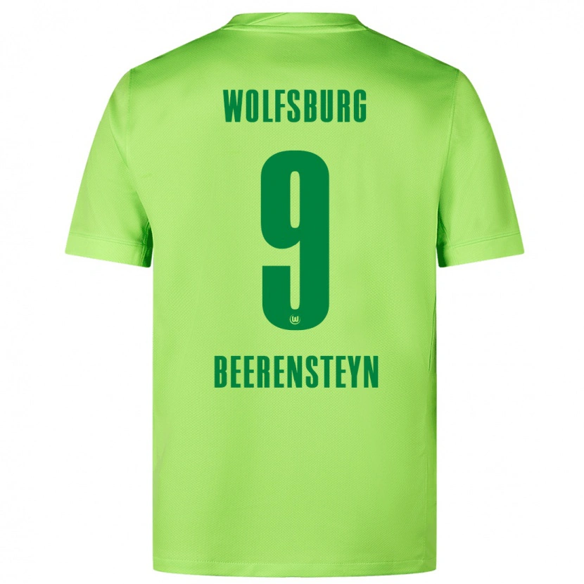 Danxen Niño Camiseta Lineth Beerensteyn #9 Verde Fluorescente 1ª Equipación 2024/25 La Camisa México