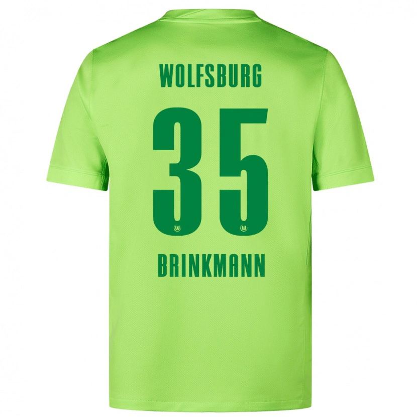 Danxen Niño Camiseta Karla Brinkmann #35 Verde Fluorescente 1ª Equipación 2024/25 La Camisa México