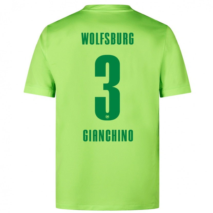 Danxen Niño Camiseta Michele Gianchino #3 Verde Fluorescente 1ª Equipación 2024/25 La Camisa México