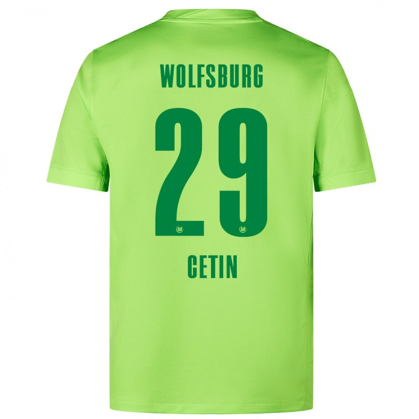 Danxen Niño Camiseta Erkan Cetin #29 Verde Fluorescente 1ª Equipación 2024/25 La Camisa México