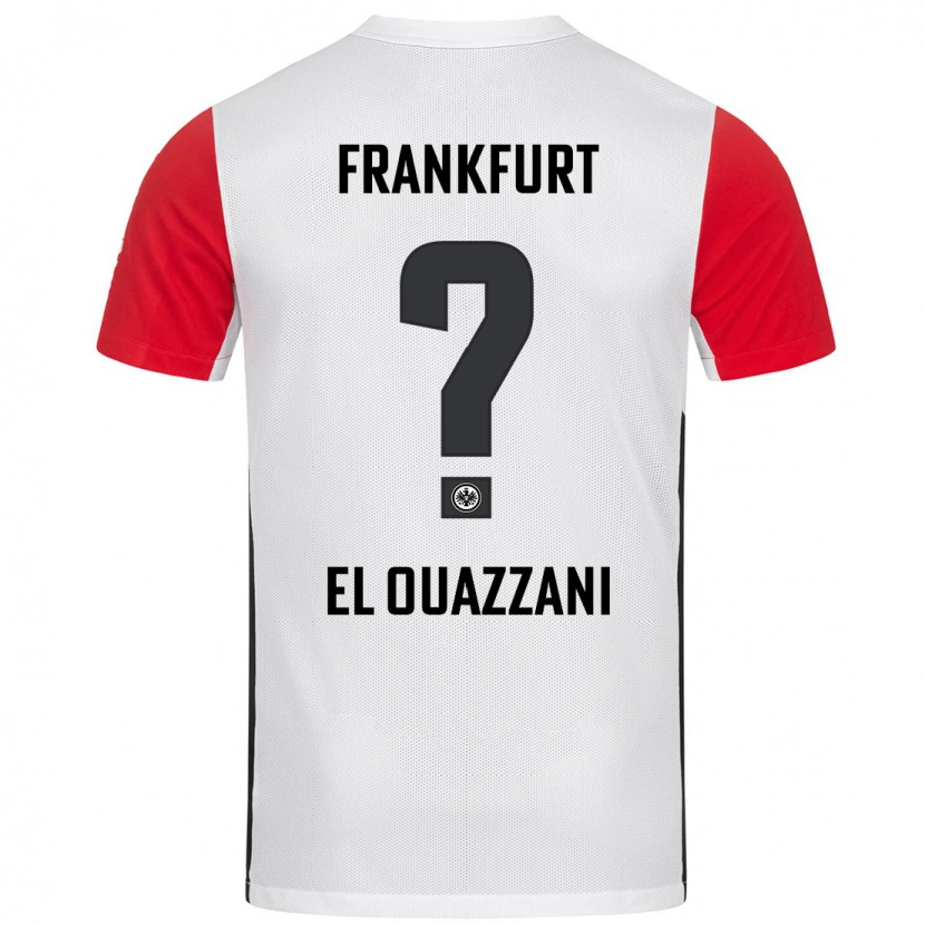 Danxen Niño Camiseta Nadir El Ouazzani #0 Blanco Rojo 1ª Equipación 2024/25 La Camisa México