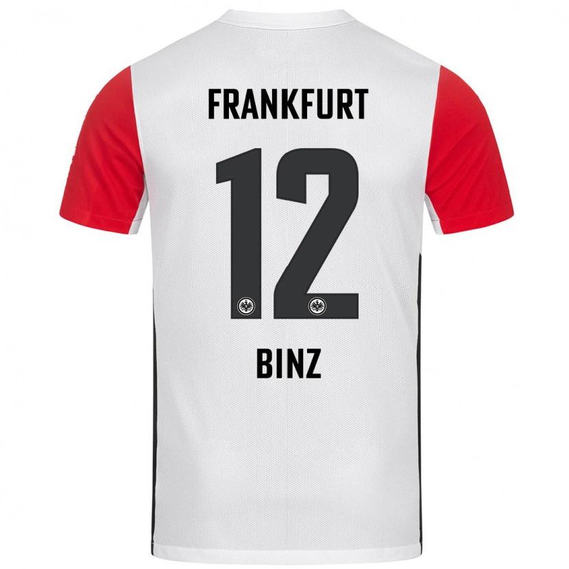 Danxen Niño Camiseta Sam Binz #12 Blanco Rojo 1ª Equipación 2024/25 La Camisa México
