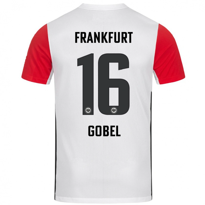 Danxen Niño Camiseta Marlon Göbel #16 Blanco Rojo 1ª Equipación 2024/25 La Camisa México