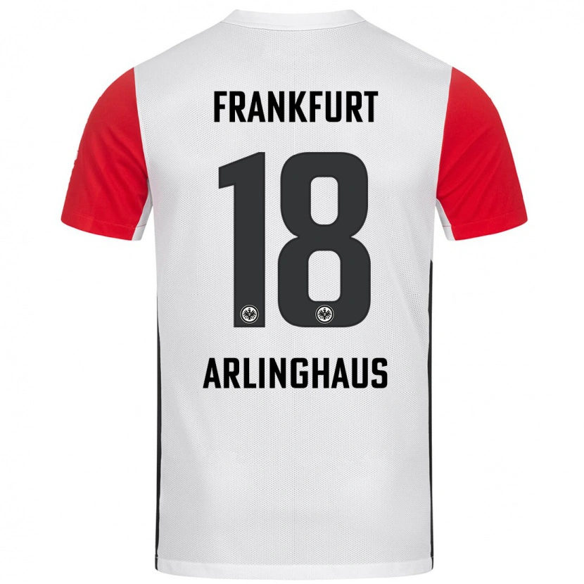 Danxen Niño Camiseta Max Arlinghaus #18 Blanco Rojo 1ª Equipación 2024/25 La Camisa México