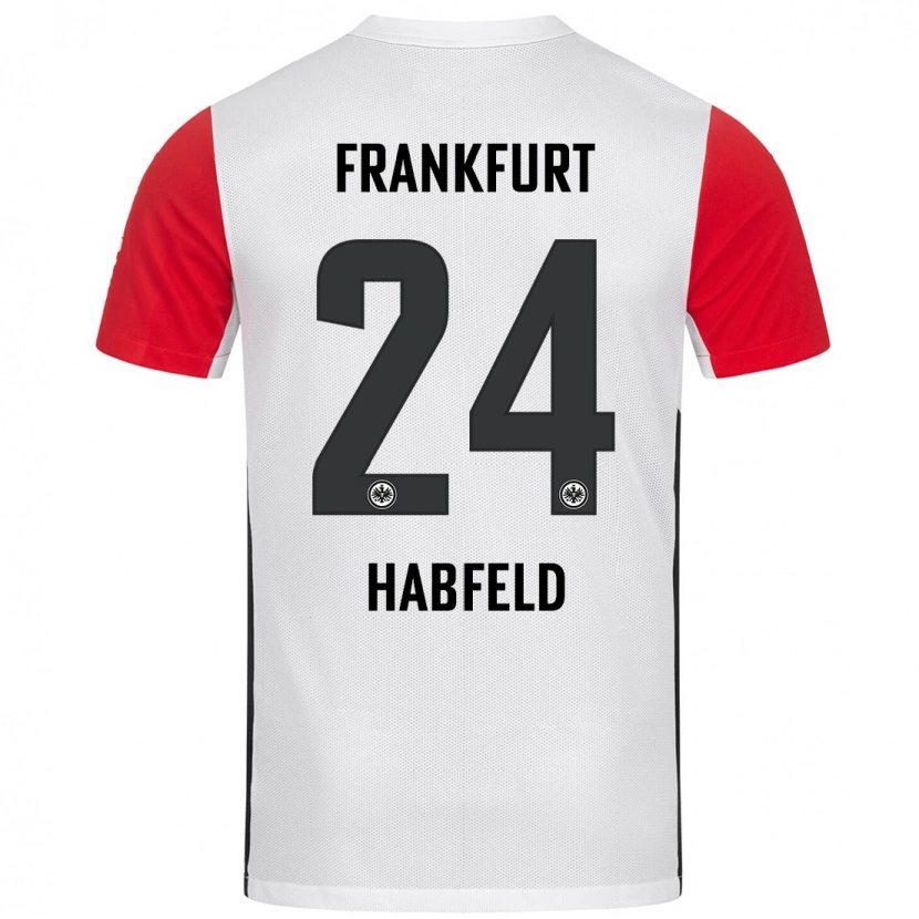 Danxen Niño Camiseta Josef Haßfeld #24 Blanco Rojo 1ª Equipación 2024/25 La Camisa México