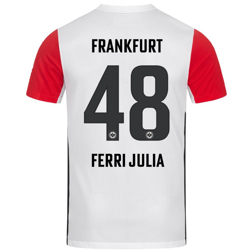 Danxen Niño Camiseta Nacho Ferri #48 Blanco Rojo 1ª Equipación 2024/25 La Camisa México