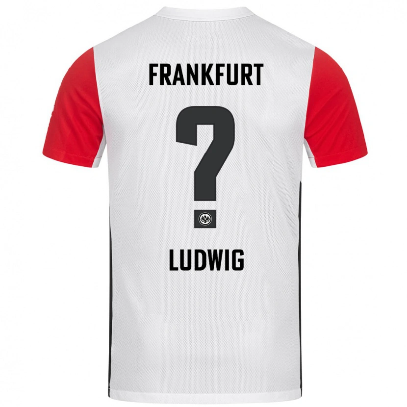 Danxen Niño Camiseta Finn Ludwig #0 Blanco Rojo 1ª Equipación 2024/25 La Camisa México