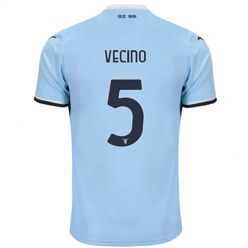 Danxen Niño Camiseta Matías Vecino #5 Azul 1ª Equipación 2024/25 La Camisa México