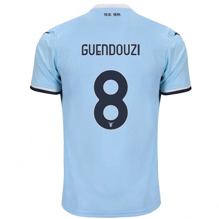 Danxen Niño Camiseta Mattéo Guendouzi #8 Azul 1ª Equipación 2024/25 La Camisa México