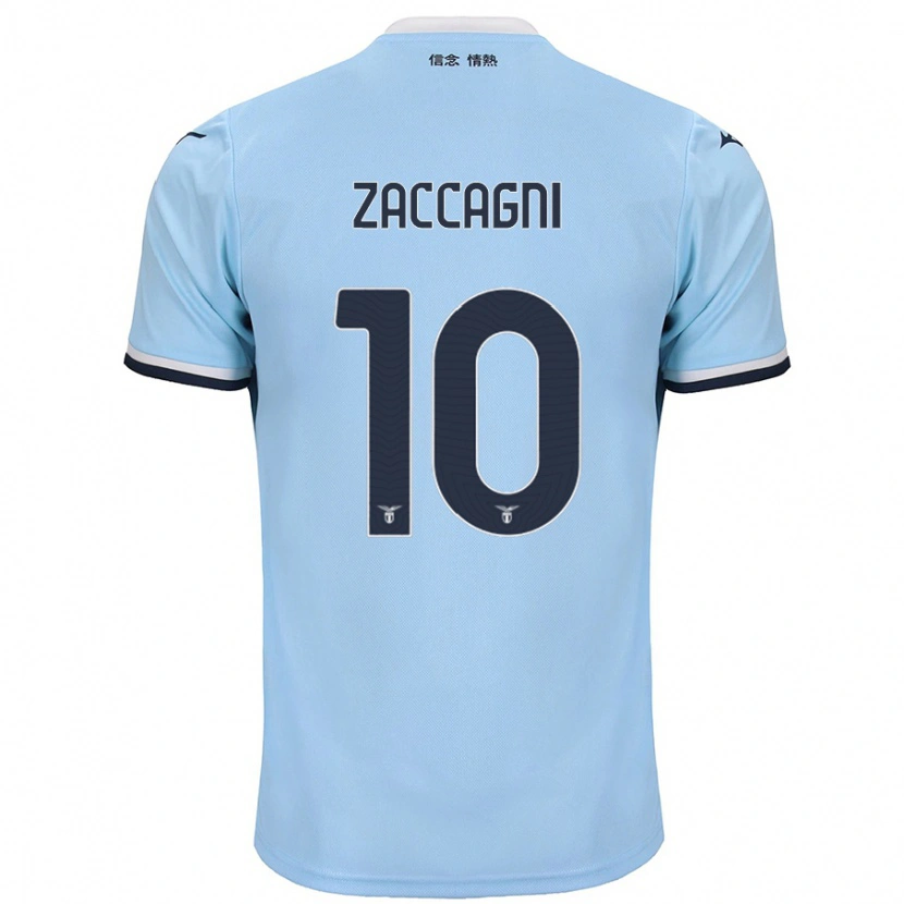 Danxen Niño Camiseta Mattia Zaccagni #10 Azul 1ª Equipación 2024/25 La Camisa México