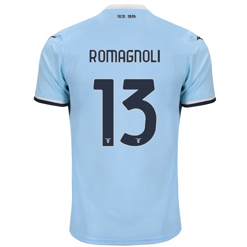 Danxen Niño Camiseta Alessio Romagnoli #13 Azul 1ª Equipación 2024/25 La Camisa México